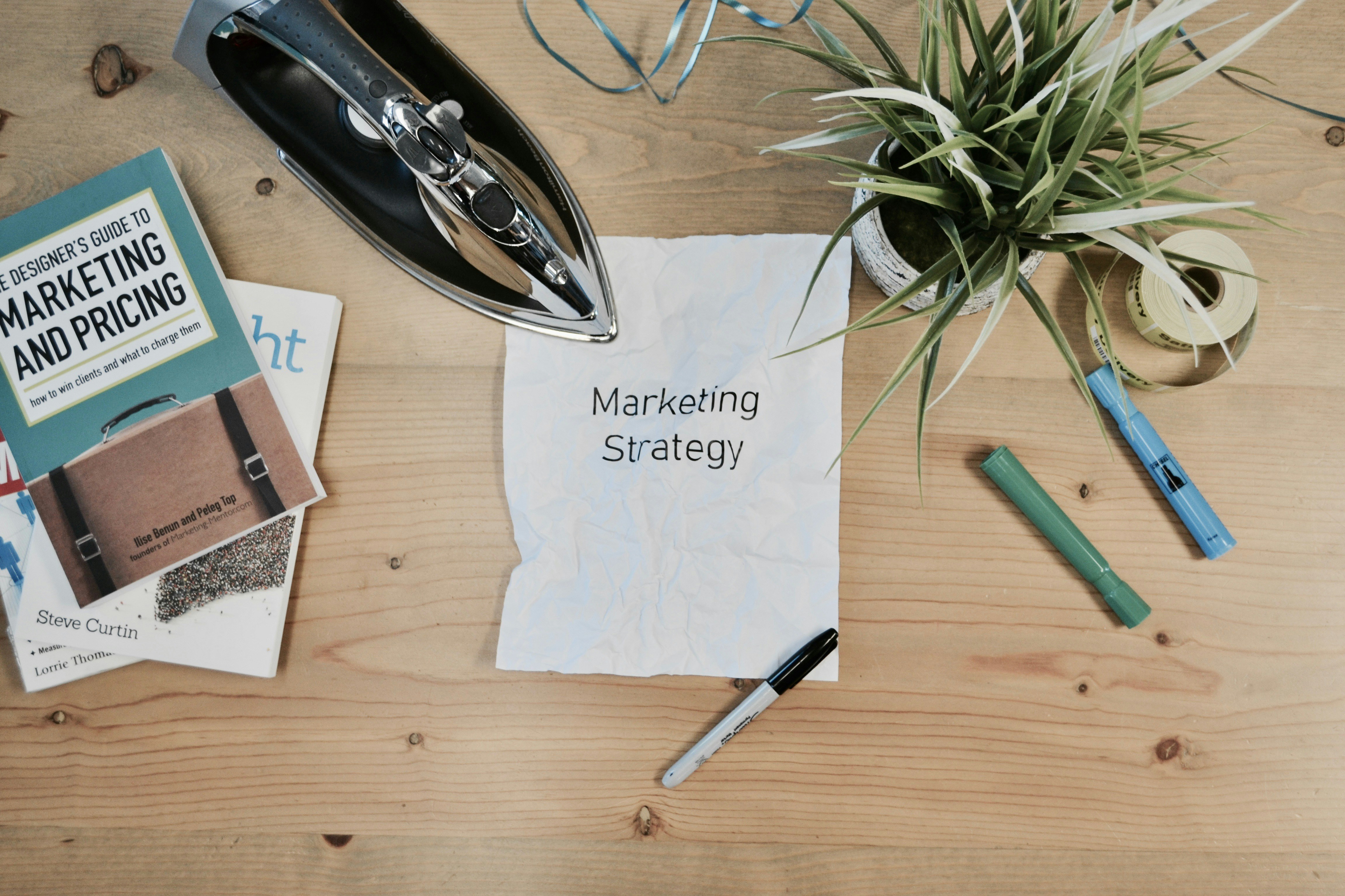 Colourful 'MARKETING' letters spelling out a campaign concept