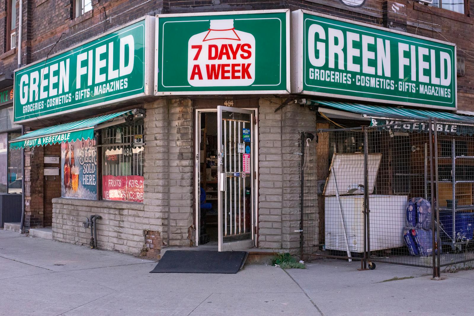 Local neighbourhood convenience shop with diverse merchandise
