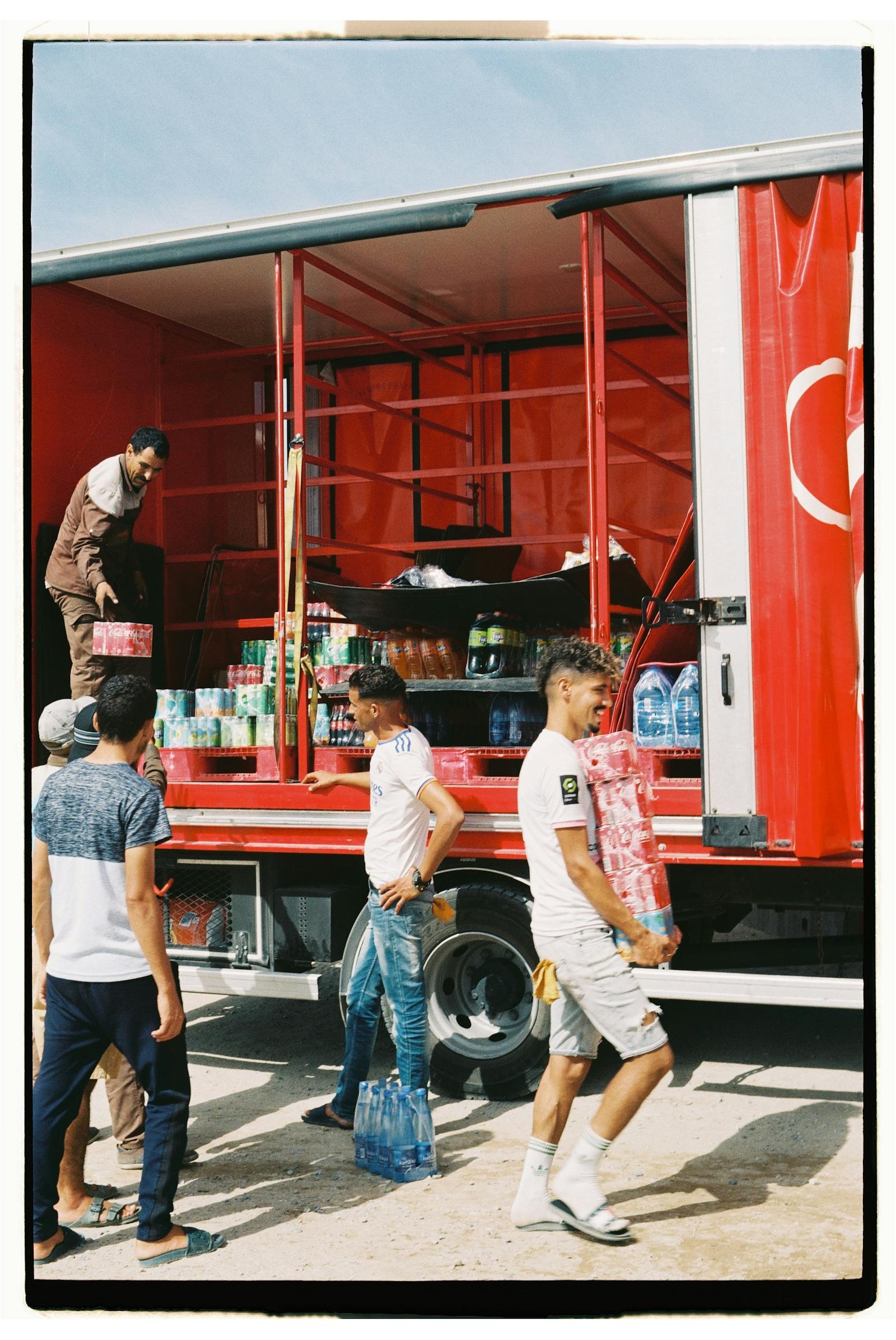Delivery van loaded with orders ready to depart